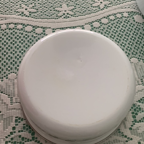 Vintage Enamel Nesting Bowls / Pots - Calloway Green Ivy -3 piece set with bonus - Picture 8 of 14